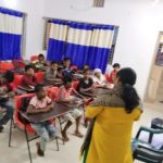 poor students taking free class in Odisha